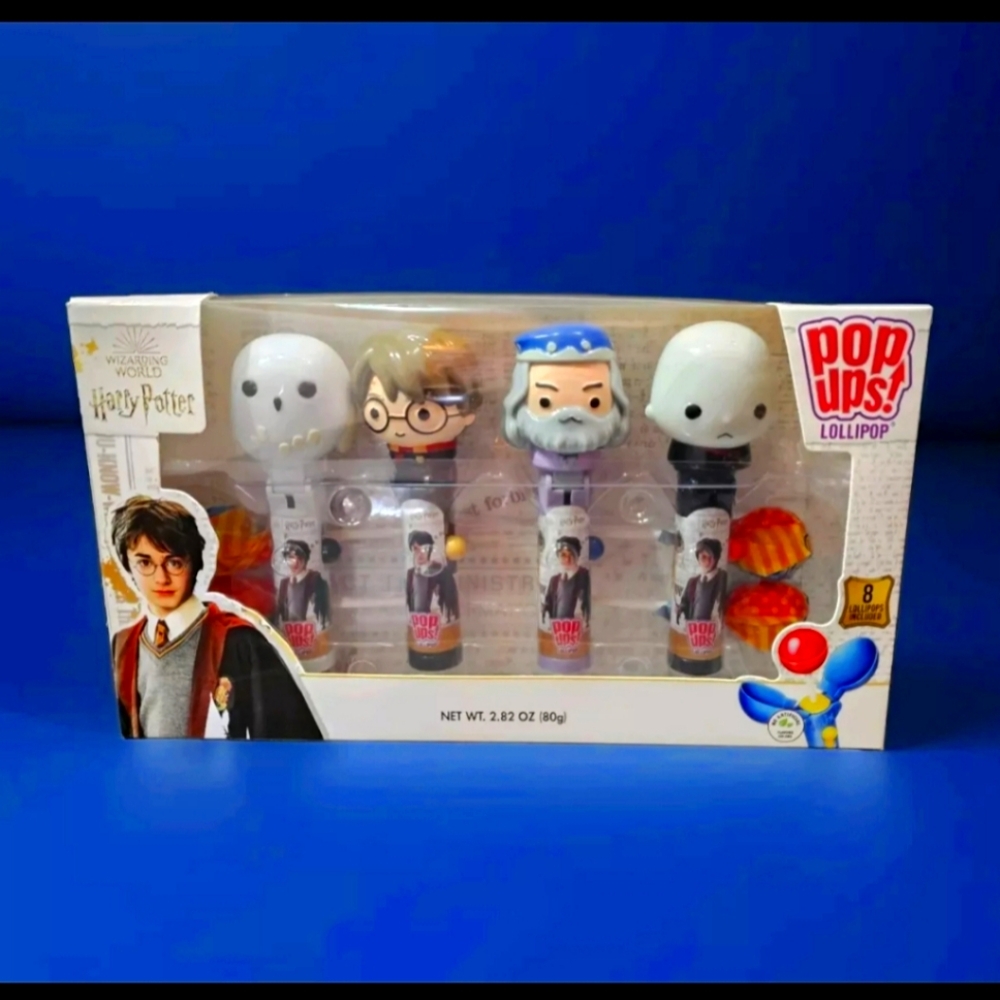 Harry Potter Wizarding World New Pop Ups Lollipop Set Voldemort, Hedwig, Dumble